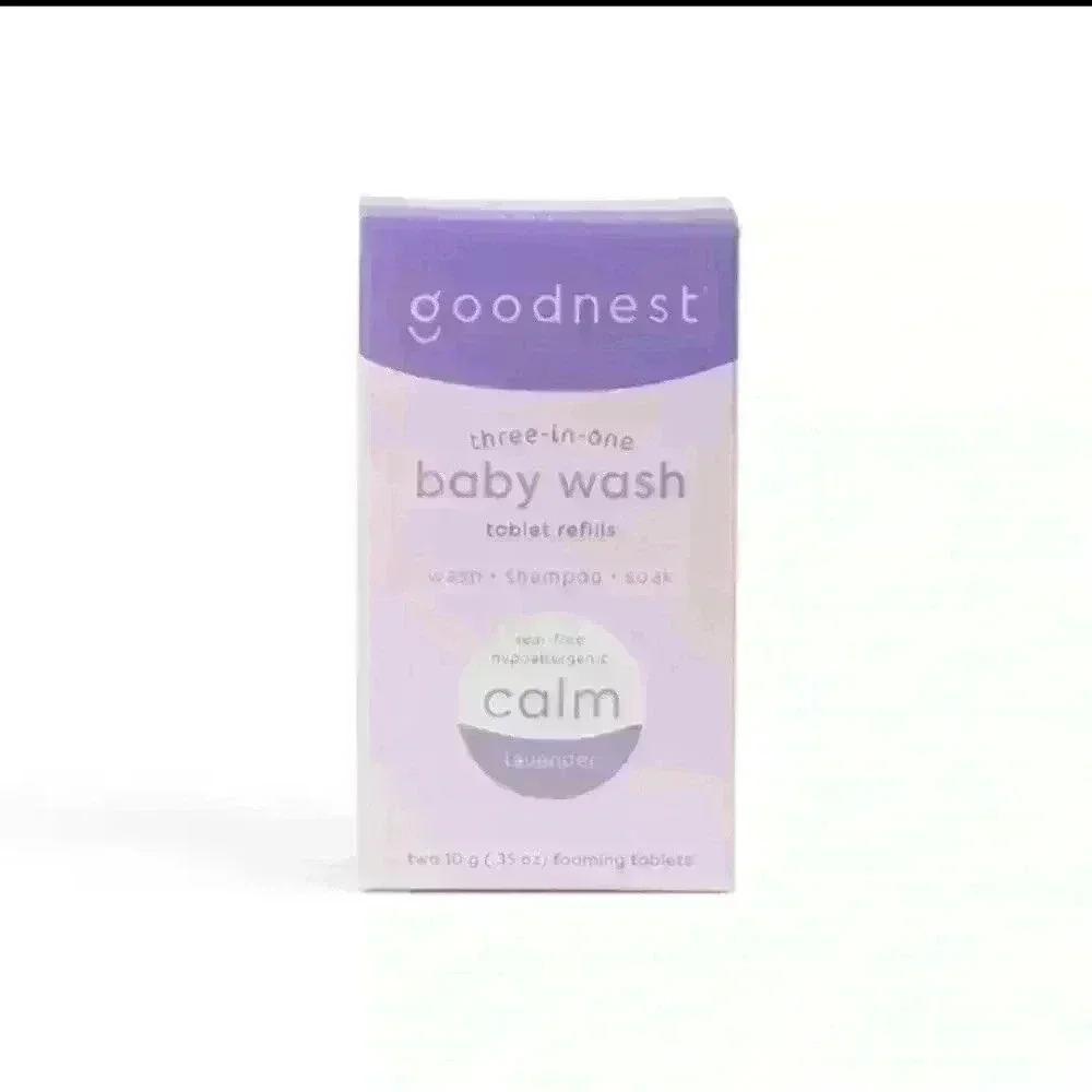 Goodnest Wash Shampoo and Soak Tablet Refills Tear Free Hypoallergenic Lavender